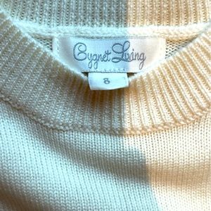 New with Tags Cygnet Living Wool Cream Sweater 8